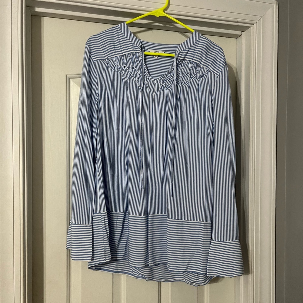 Light blue striped blouse!